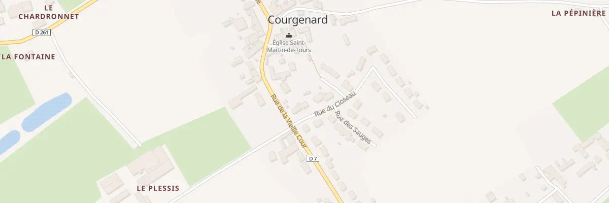 Plan du 3 Rue du Closeau à Courgenard