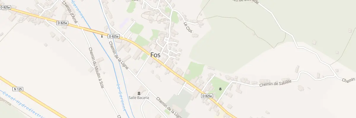 Plan du 212 Village à Fos