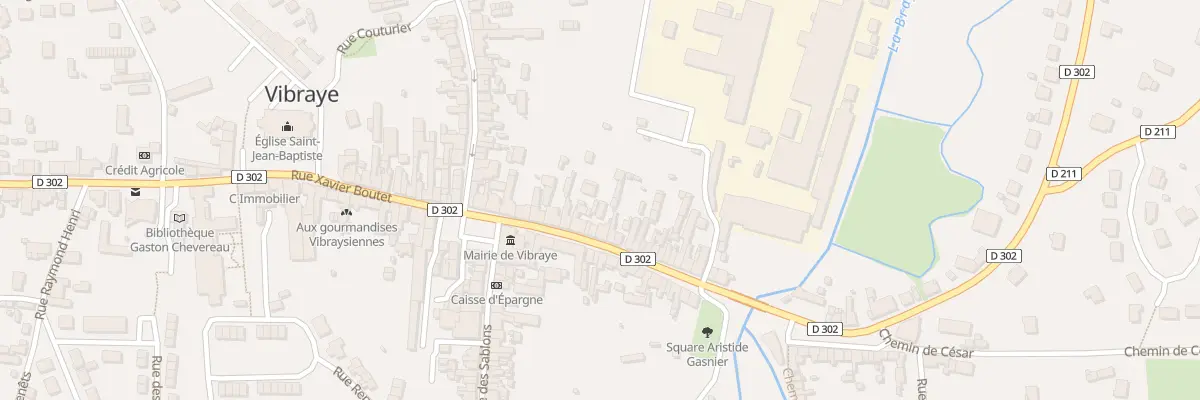 Plan du 33 Rue de la Rivière à Vibraye
