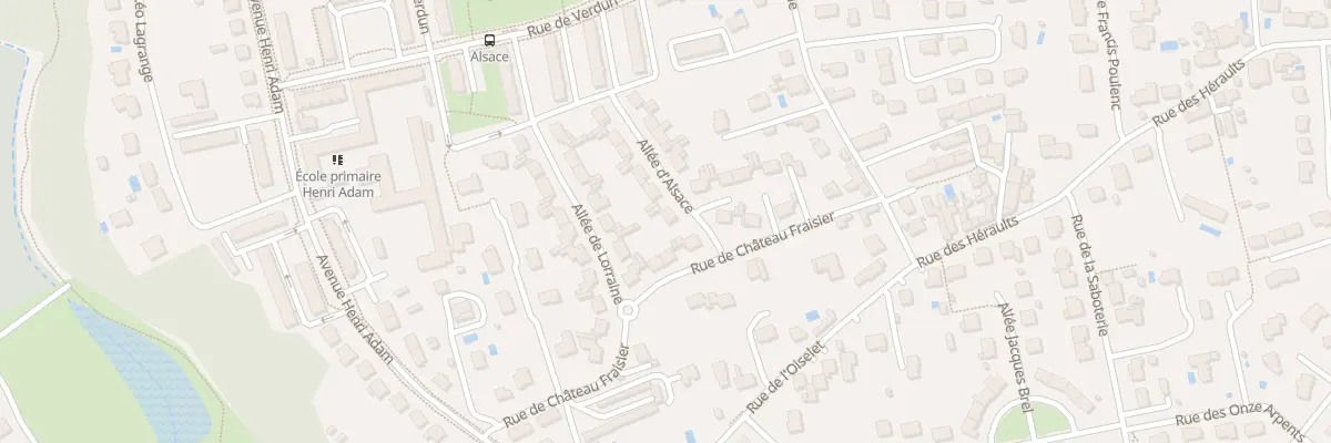 Plan du 1 All d’Alsace à Saint-Avertin