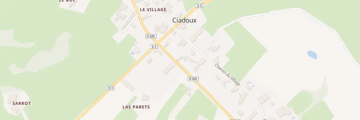 Plan du 48 Le Village à Ciadoux