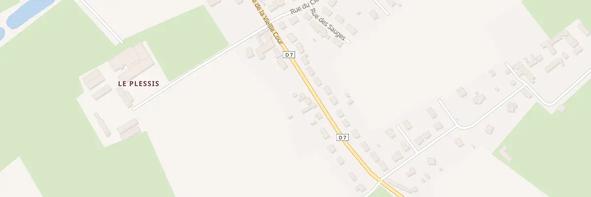 Plan du 12 Rue de la Vieille Cour à Courgenard
