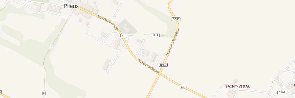 Plan du 5030 Aux Claoues à Plieux