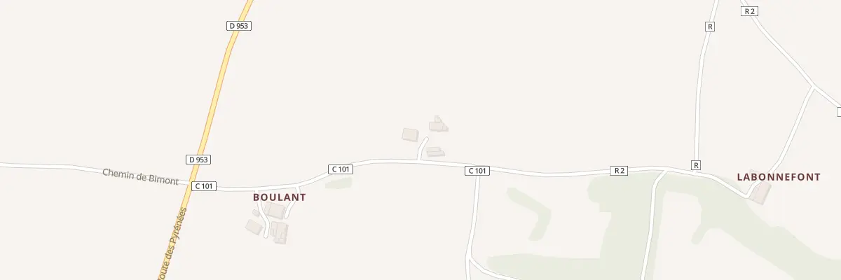 Plan du 2 Rte de La Carrière à Plieux