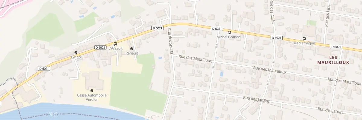Plan du 2 Rue des Maurilloux à Trélissac