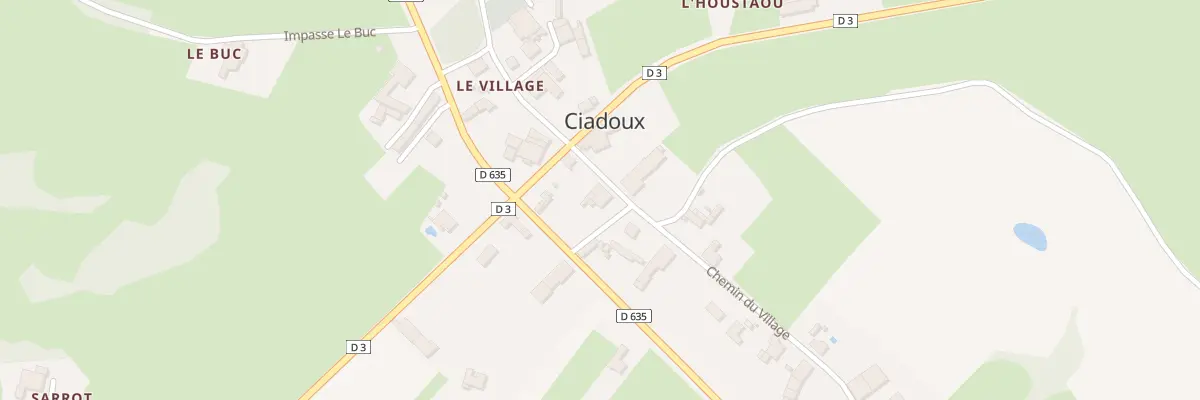 Plan du 2 Che du Village à Ciadoux