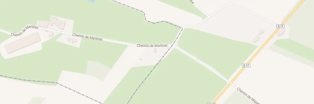 Plan du 1100 Che de Martinet à Mondilhan