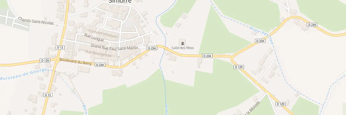 Plan du 5195 Av de Lombez à Simorre