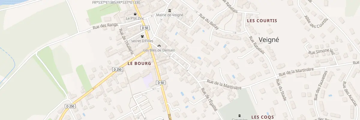 Plan du 2 Rue de l’Egalité à Veigné