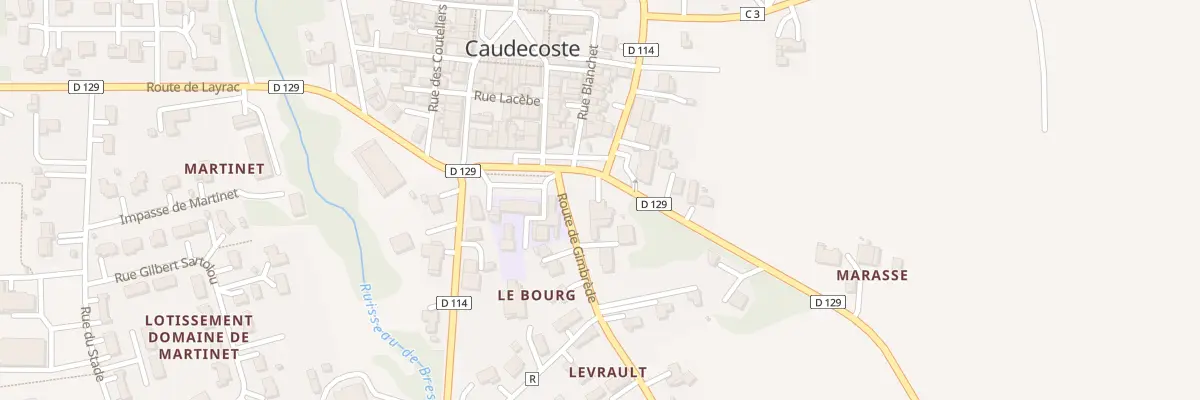 Plan du 2 Rte de Dunes à Caudecoste