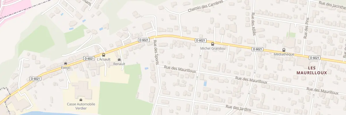 Plan du 3 Rue des Maurilloux à Trélissac