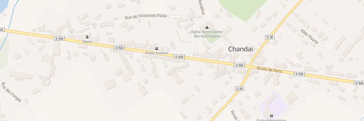 Plan du 39 Rte de Paris à Chandai