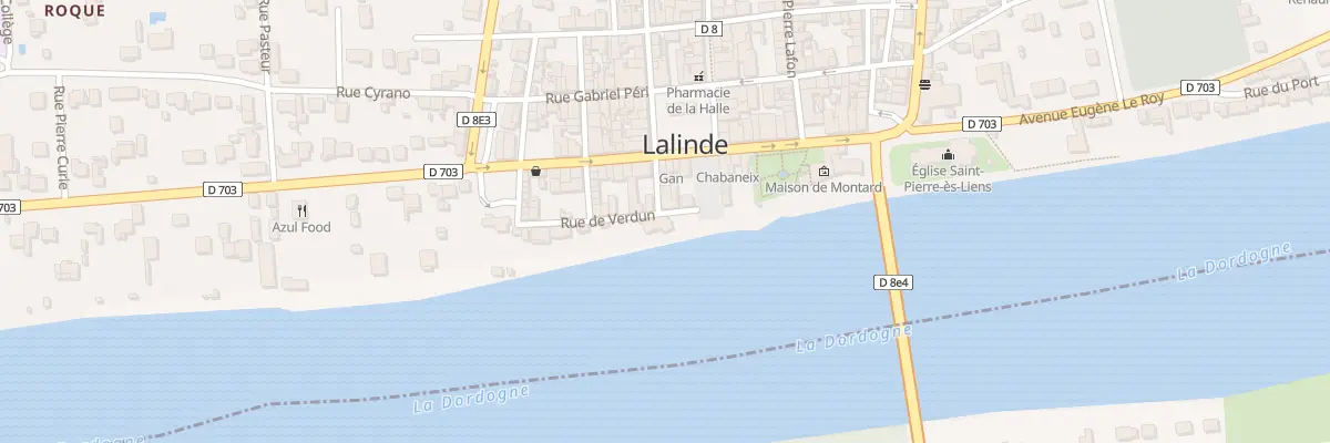 Plan du 1 Rue de Verdun à Lalinde
