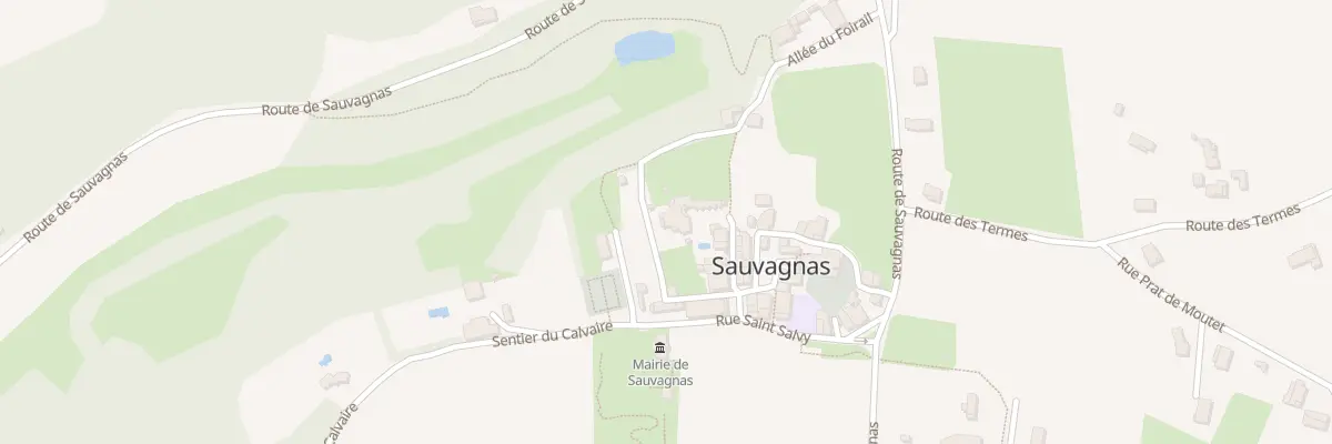 Plan du Bourg à Sauvagnas