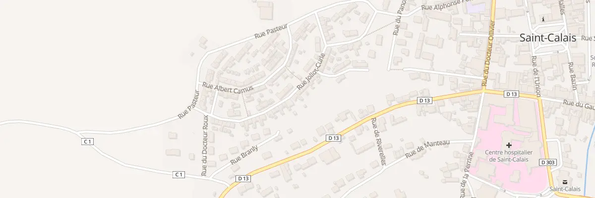 Plan du 20 Rue Joliot Curie à Saint-Calais