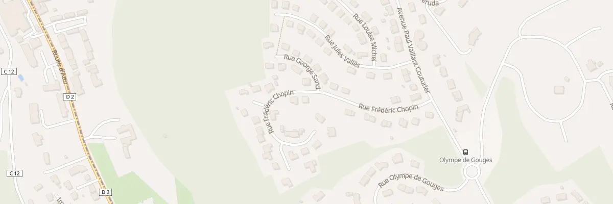Plan du 25 Rue Frédéric Chopin à Boulazac Isle Manoire