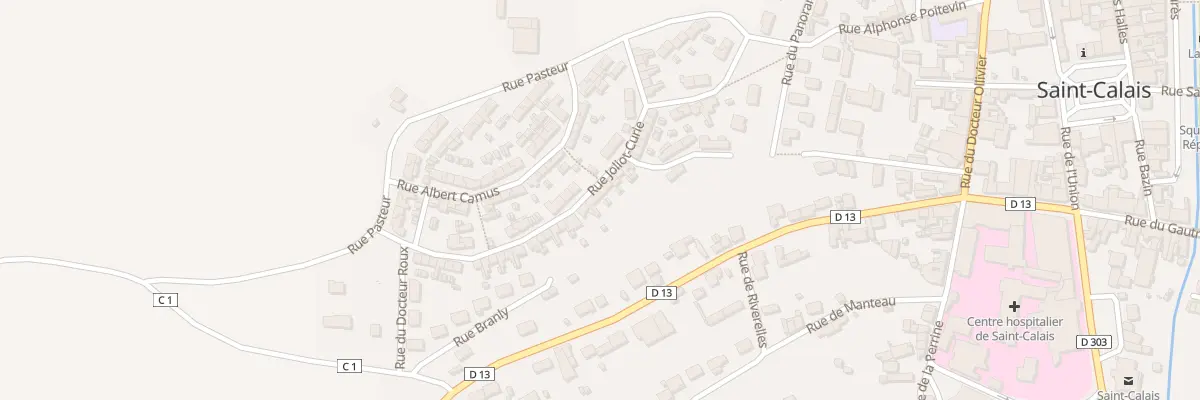 Plan du 18 Rue Joliot Curie à Saint-Calais