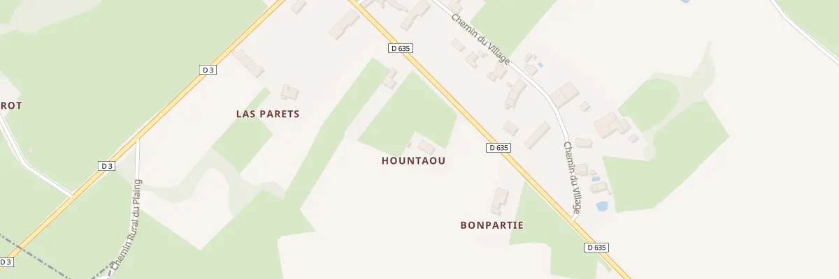 Plan de Rte d’Aurignac à Ciadoux
