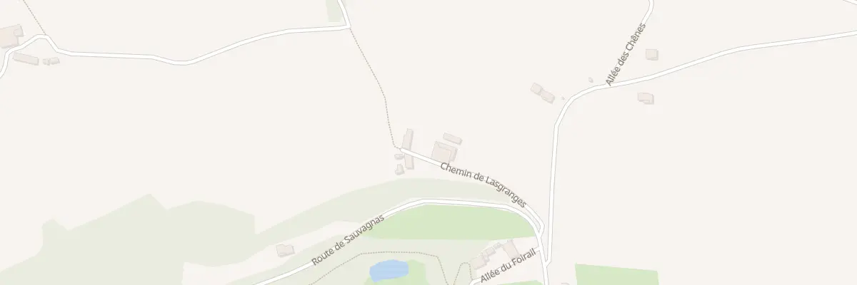Plan du 166 Che de Lasgranges à Sauvagnas