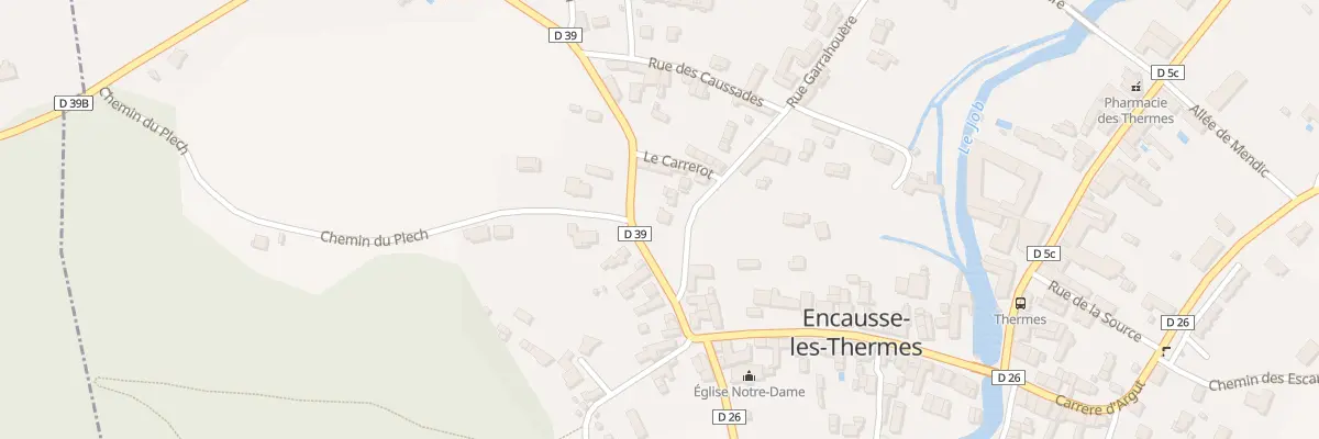 Plan du 34 Rue de Garrahouère à Encausse-les-Thermes