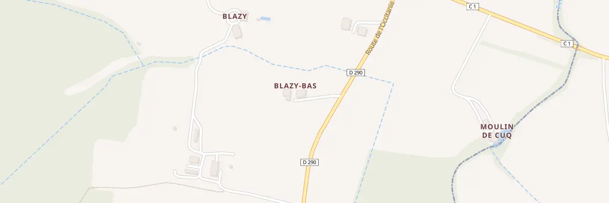 Plan du 83 Blazy-Bas à Cuq