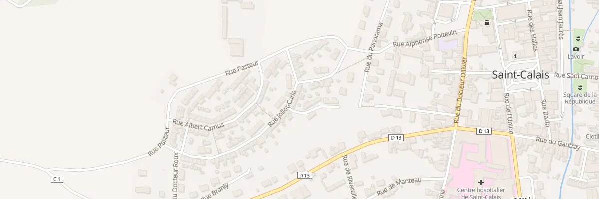 Plan du 10 Rue Joliot Curie à Saint-Calais