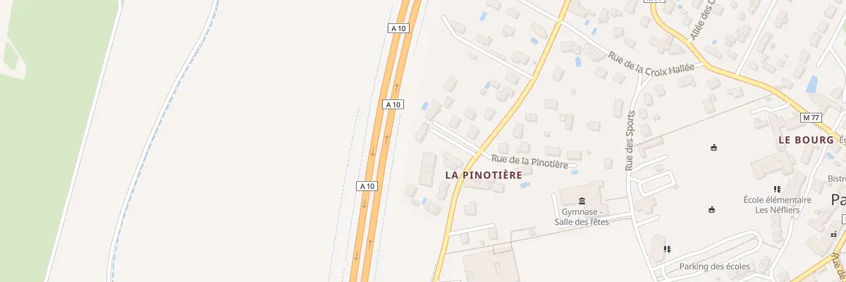 Plan du 18B Rue de la Pinotière à Parçay-Meslay