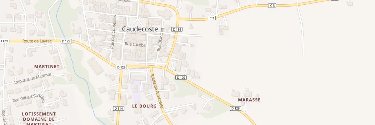 Plan du 63 Rte de Dunes à Caudecoste