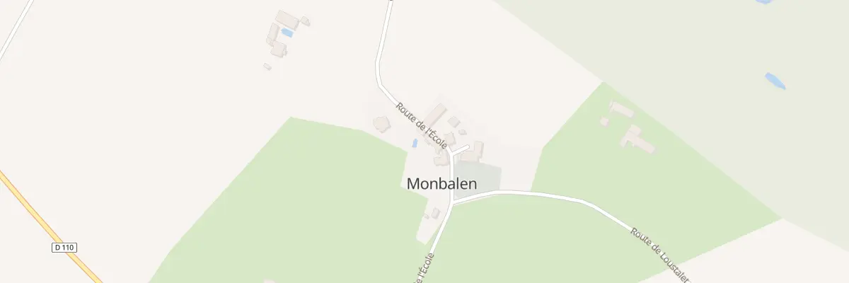 Plan du 168 L’Eglise à Monbalen