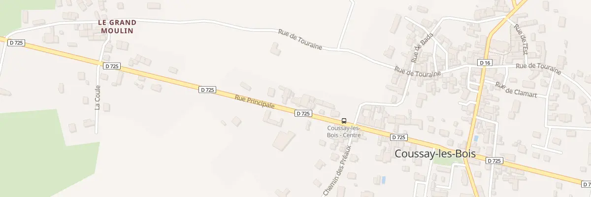Plan du 38 Rue Principale à Coussay-les-Bois