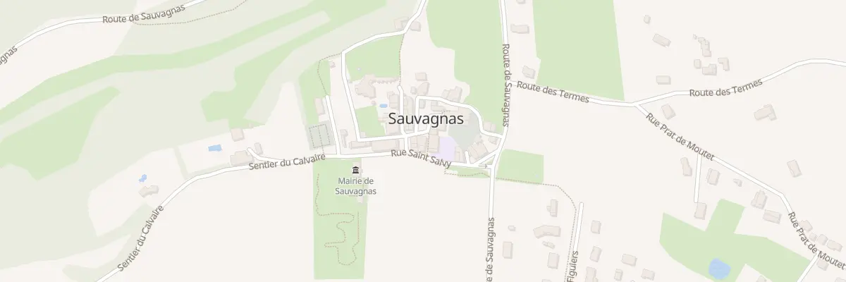 Plan du 1 Le Bourg à Sauvagnas