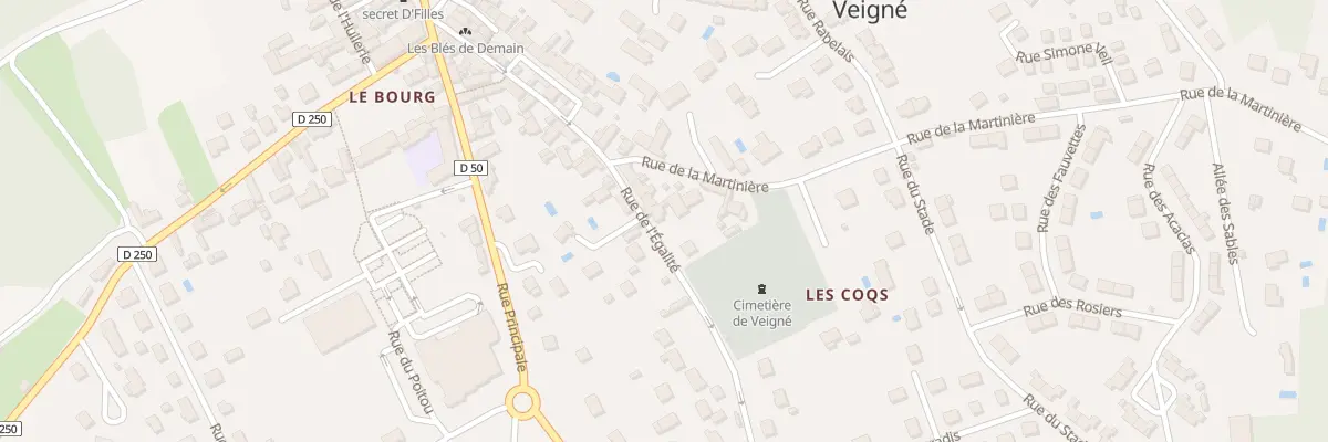 Plan du 16 Rue de l’Egalité à Veigné