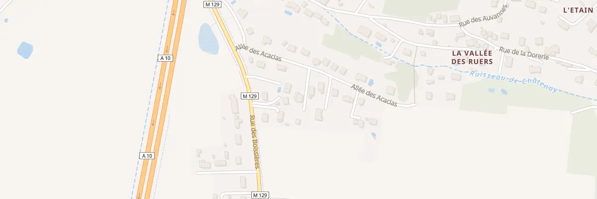 Plan du 6 All des Acacias à Parçay-Meslay