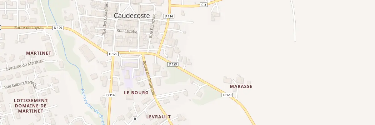 Plan du 85 Rte de Dunes à Caudecoste