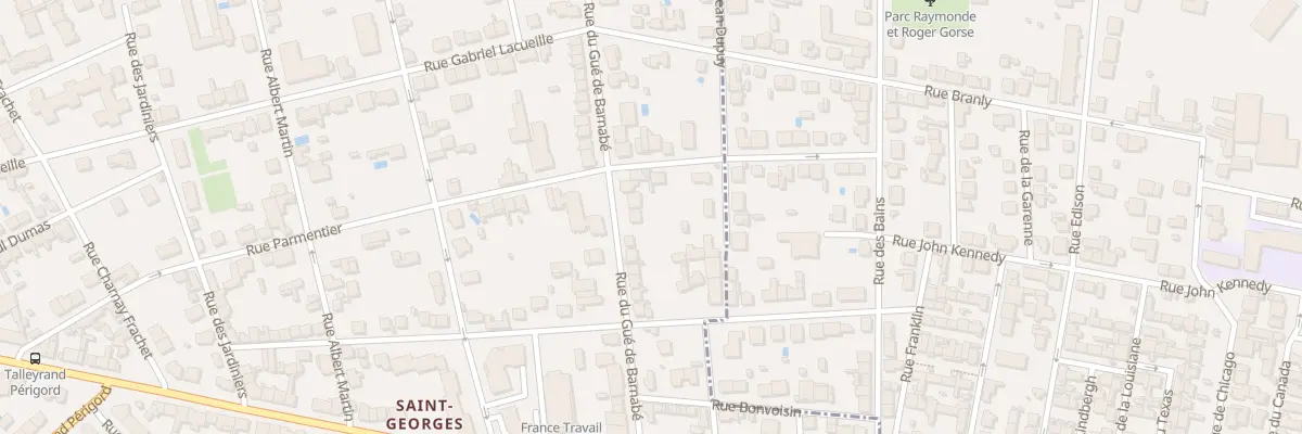 Plan du 30 Rue du Gué de Barnabé à Périgueux