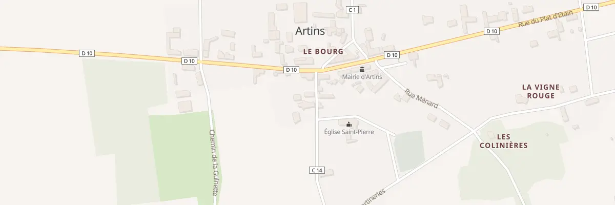 Plan du 4 Rue de la Commanderie à Artins