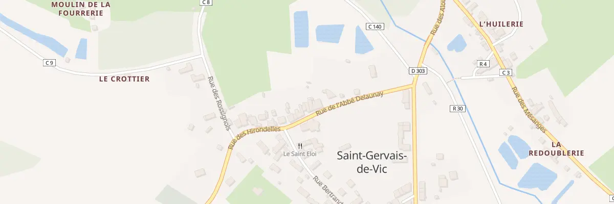 Plan du 9 Rue de l’Abbé Delaunay à Saint-Gervais-de-Vic