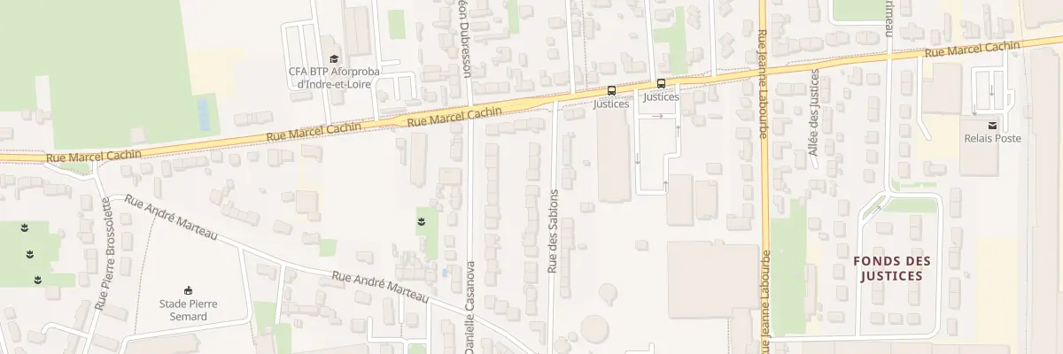 Plan du 9 Rue des Sablons à Saint-Pierre-des-Corps