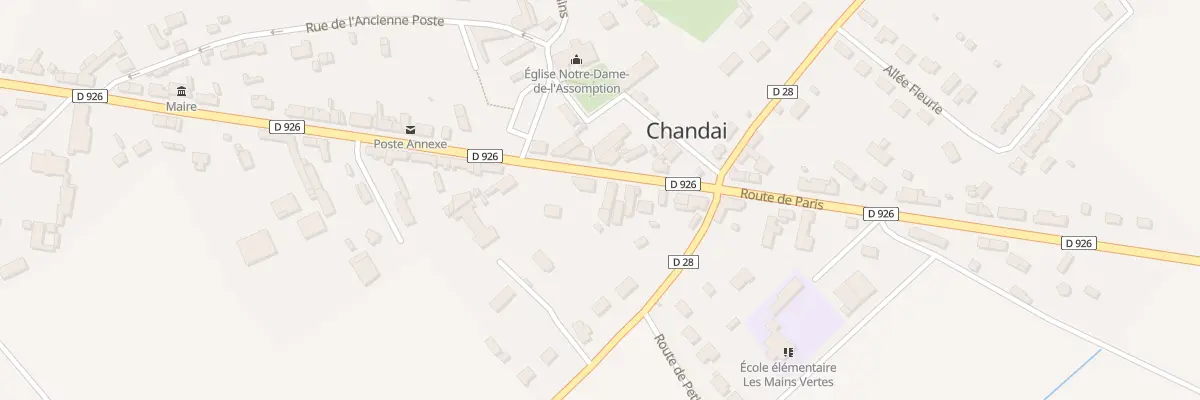 Plan du 33 Rte de Paris à Chandai