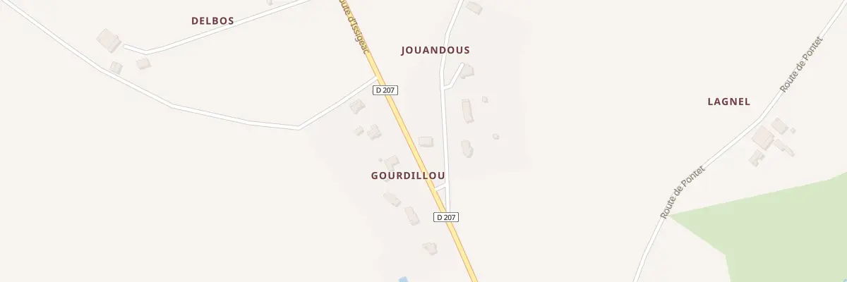 Plan du 747 Jouandous à Rives