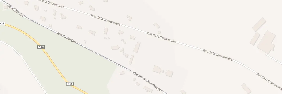Plan du 28 Rue de la Quéronnière à Calleville