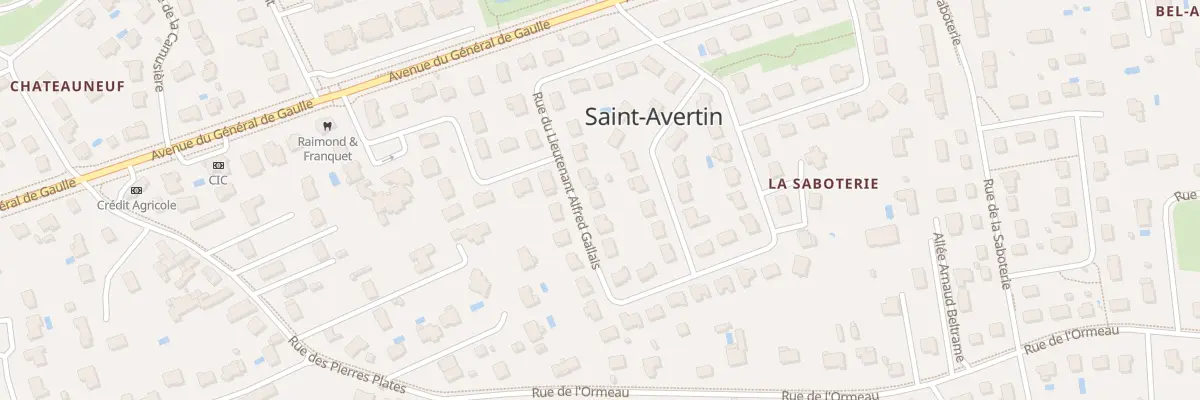 Plan du 18 Rue Lieutenant Alfred Gallais à Saint-Avertin