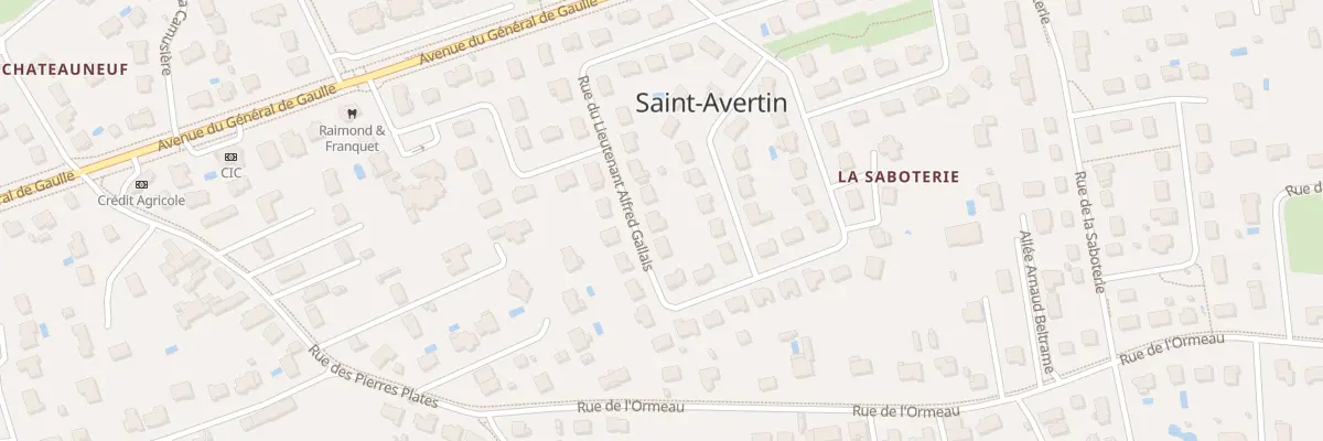 Plan du 20 Rue Lieutenant Alfred Gallais à Saint-Avertin
