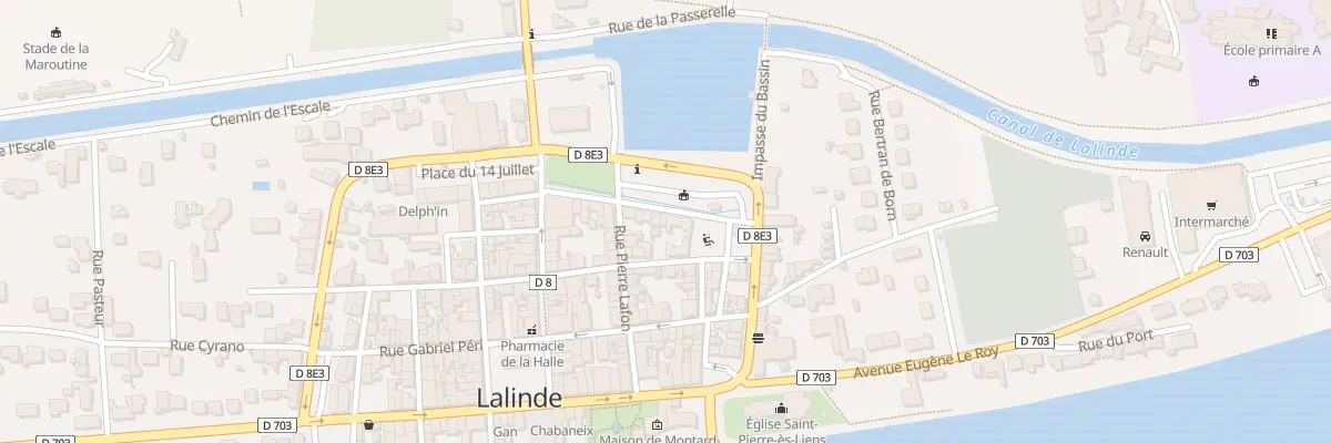 Plan du 5 Rue du Professeur Testut à Lalinde