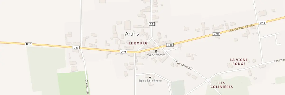 Plan du 24 Rue du Plat d’Etain à Artins