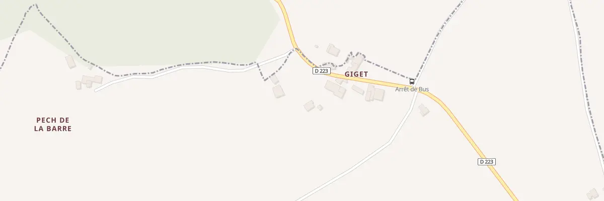 Plan du 527 Rte de Giget à Saint-Antoine-de-Ficalba