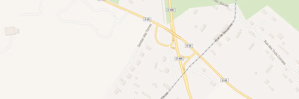 Plan du 67 Sen des Terres à Arelaune-en-Seine