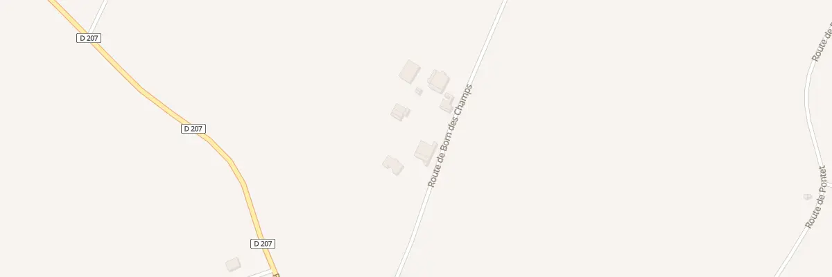 Plan du 457 Rte de Born des Champs à Rives