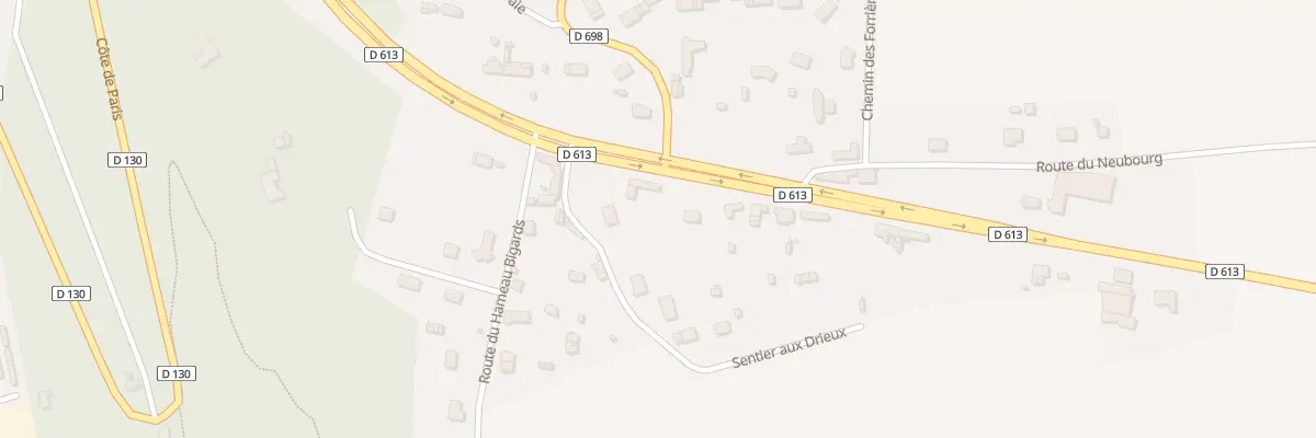 Plan du 1 Rte Départementale 613 à Nassandres sur Risle