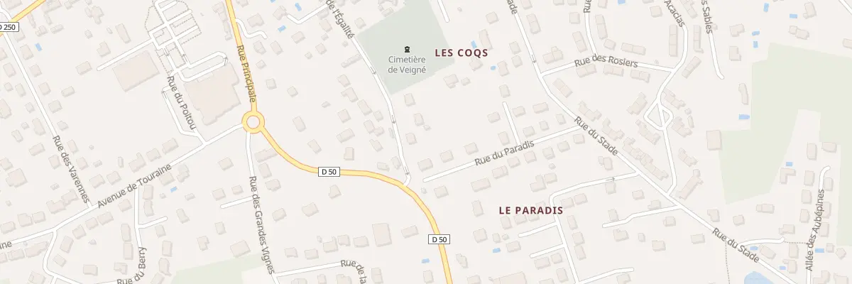 Plan du 22 Rue de l’Egalité à Veigné